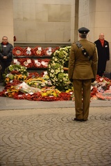 Laying a Wreath in Remembrance